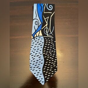 Abstract Burton Morris Tie